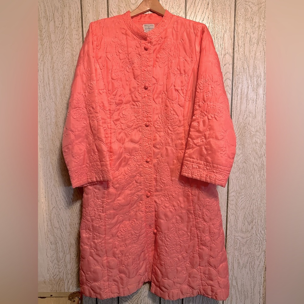 Vintage 1970s Pink Quilted Coat